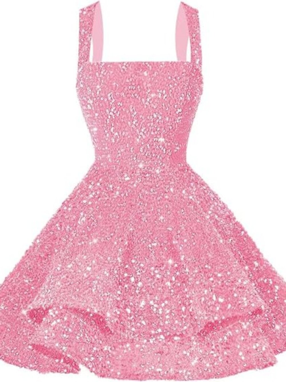 NWT Hot Pink Sequin Tiered Ruffle Homecoming Mini Dress, Size 6